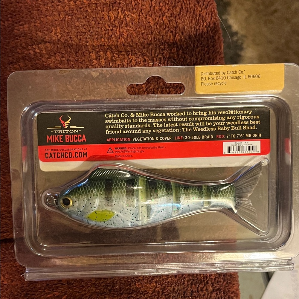 Weedless Baby Bull Shad 4.5" Lure - Green and Silver - Picture 2 of 2